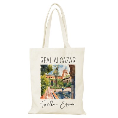 西班牙塞维利亚帆布包Spain帆布袋定制大容量手提环保购物袋时尚