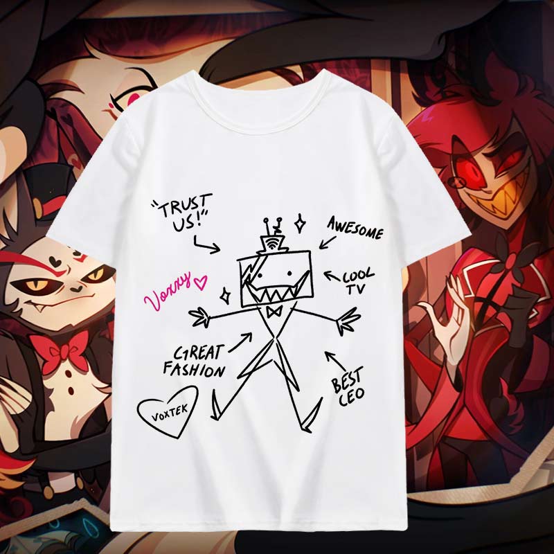 地狱客栈周边短袖T恤二次元动漫阿拉斯托卡通cos衣服夏季半袖上衣