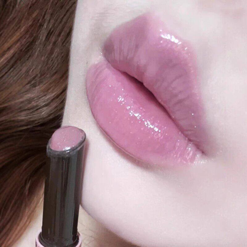 丁香紫+灵动碎钻 仙感千禧年辣妹 y2k烟熏固体唇蜜唇膏口红星云团