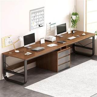 双人台式电脑桌书桌长条家用办公桌书房写字台桌子卧室学生学习桌