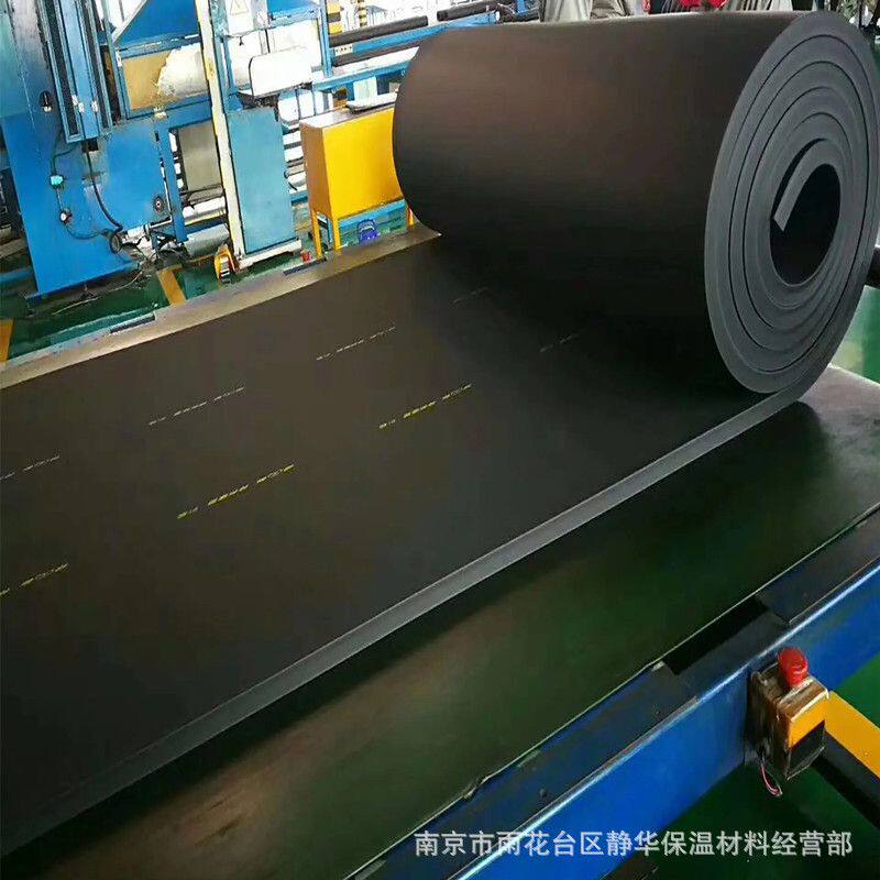 冷热水管道保温隔热橡塑海绵板 b1级橡塑板 防火铝箔橡塑隔音棉