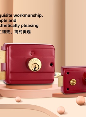 老式门锁外装门锁防盗门锁房门锁室内大门锁不锈钢暗锁铁门锁锁芯