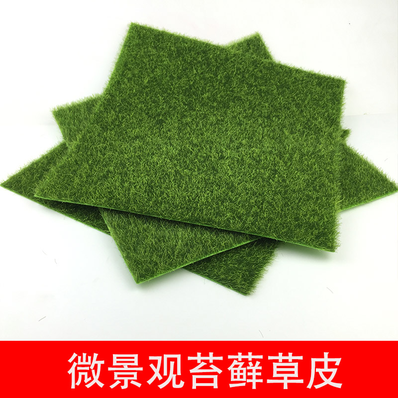 微景观创意仿真装饰草坪沙盘模型