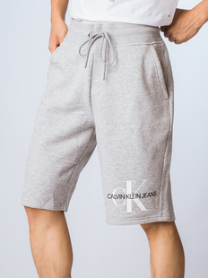 正品CK/CALVIN KLEIN JEANS男士宽松logo加薄绒卫裤运动休闲短裤