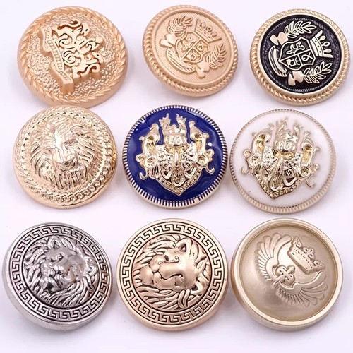 高档百搭大衣圆形男女毛呢金属扣