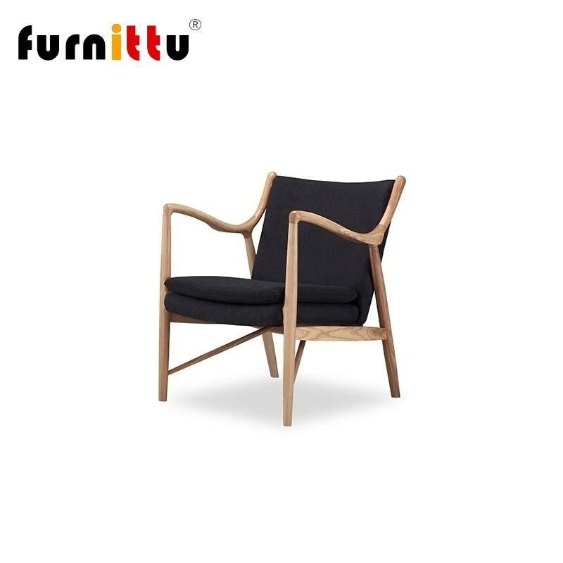 furnittu北欧实木 设计师家具 45 chair/沙发椅 售楼处洽谈休闲椅