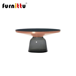 table furnittu设计师家具 side 手工玻璃边几角几 bell 铃铛茶几