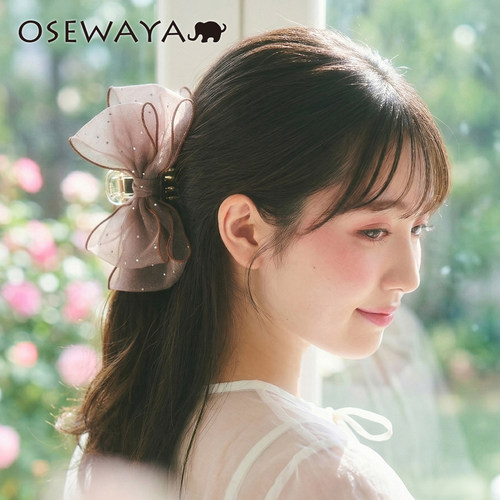 OSEWAYA网纱轻盈感蝴蝶结发夹