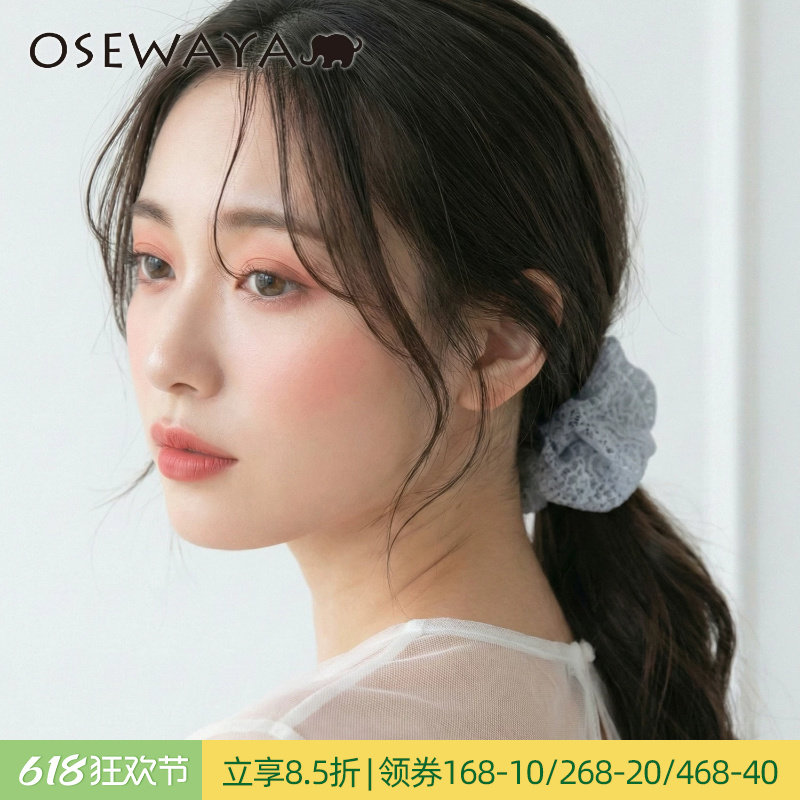 OSEWAYA发饰甜美网纱发扣高级感日系简约可爱蕾丝新款饰品发簪
