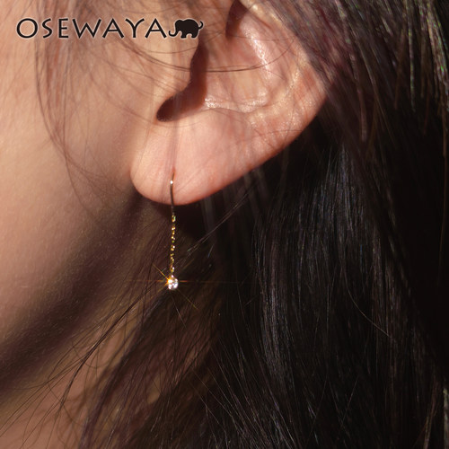 OSEWAYA日系通勤亮晶晶耳钉
