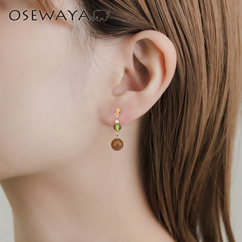 osewaya养耳洞串珠树脂耳钉