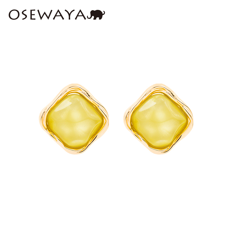 OSEWAYA春夏多巴胺彩色耳环