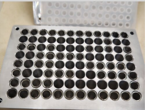 实验室杜氏小管发酵管平行反应器 5 6 7 8mm孔径及孔深可选 含票