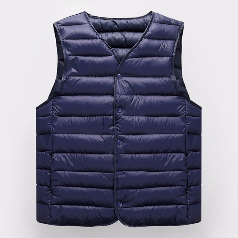 新款秋冬装棉马甲男士保暖背心轻薄款无袖内胆休闲内穿棉马夹坎肩