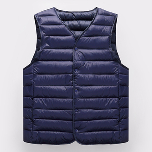 无袖 新款 保暖背心轻薄款 棉马甲男士 内胆休闲内穿棉马夹坎肩 秋冬装
