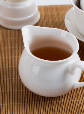 骨瓷公道杯陶瓷零配分茶器器纯白