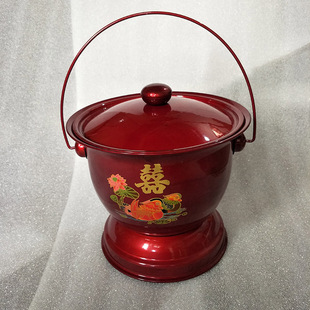 包邮加厚搪瓷高脚痰盂花篮桶尿盆矮痰盂便盆马桶儿童老人坐便器尿