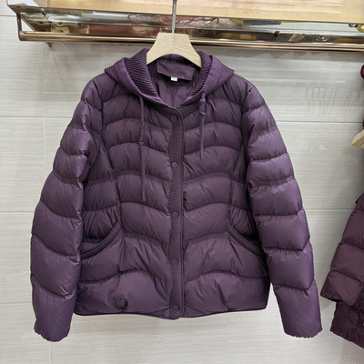 时尚连帽休闲显瘦羽绒服