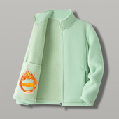 户外抓绒衣摇粒绒外套女士秋冬加厚羊羔绒冲锋衣内胆百搭卫衣开衫