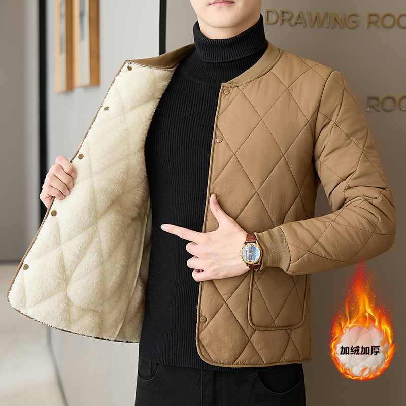 内胆棉衣男秋冬新款内穿加绒保暖小棉袄学生校服内搭时尚棉服外套