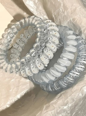 维宗清新波点电话线发圈