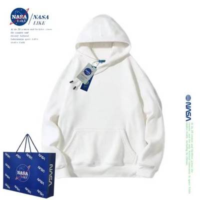 NASA秋冬宽松亲子装纯棉连帽卫衣