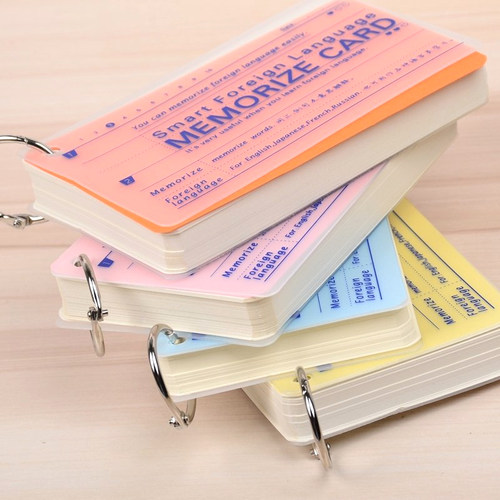 2本装英语单词本环扣式便携随身