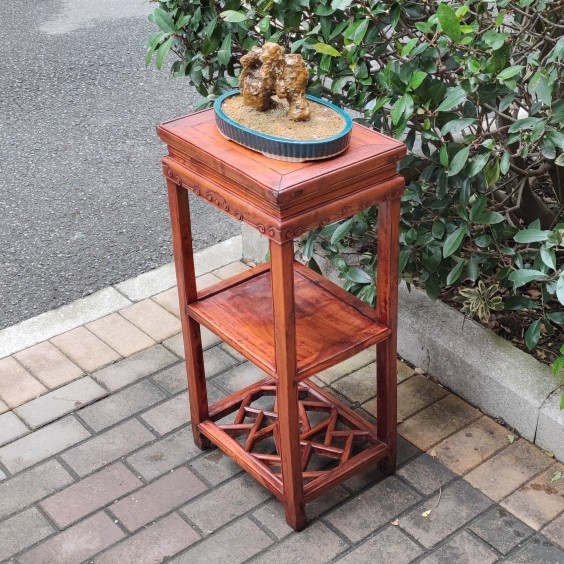 清代江南苏作榉木茶几花几老家具古董艺术空间装饰摆件