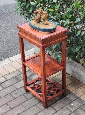 清代江南苏作榉木茶几花几老家具古董艺术空间装饰摆件