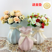 简约现代陶瓷干花花瓶小清新客厅餐桌家居摆件插花鲜花水培花器