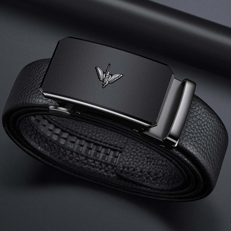 保罗皮带男款真皮裤腰带商务