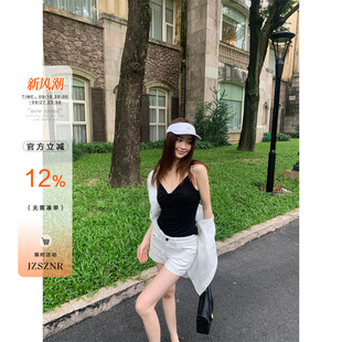 【价】橘子树在哪儿｜ OTEE白色牛仔短裤女夏显瘦卷边热裤