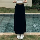 高腰a字弹力气质长款 橘子树在哪儿慵懒垂感瘦瘦半身裙女夏季 裙子