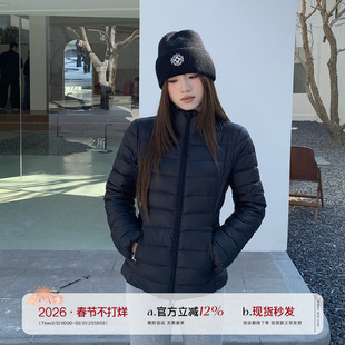 【限时价】橘子树在哪儿黑色立领排骨羽绒服女冬轻薄保暖气质外套
