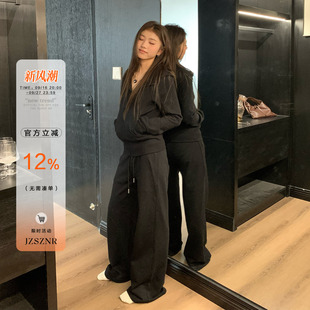 橘子树在哪儿韩系套装女秋季松弛感运动卫衣外套显瘦休闲裤两件套