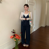 女夏百搭吊带裤 橘子树在哪儿韩系天丝牛仔套装 子两件套 清仓价