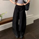 直筒黑色西装 显瘦百搭休闲裤 裤 薄款 女春夏季 橘子树在哪儿简约韩版