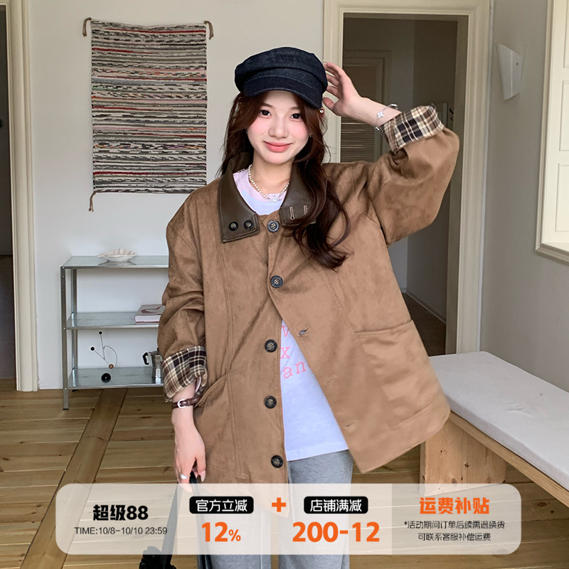 橘子树在哪儿两面可穿麂皮外套女