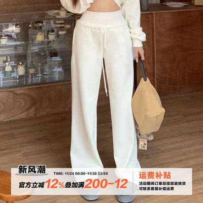 橘子树在哪儿慵懒风加绒运动卫裤