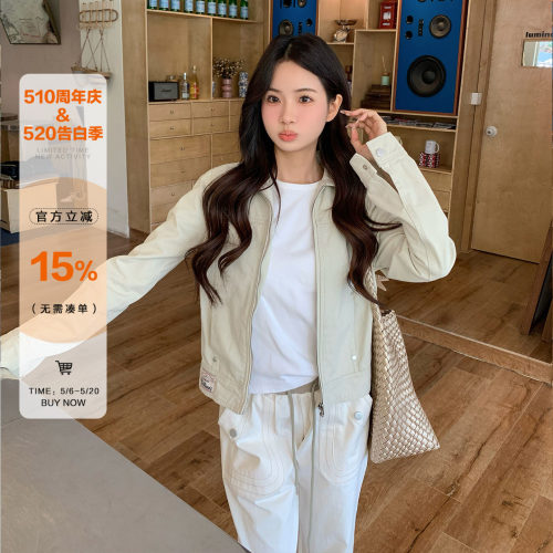 橘子树在哪儿美式复古翻领外套女