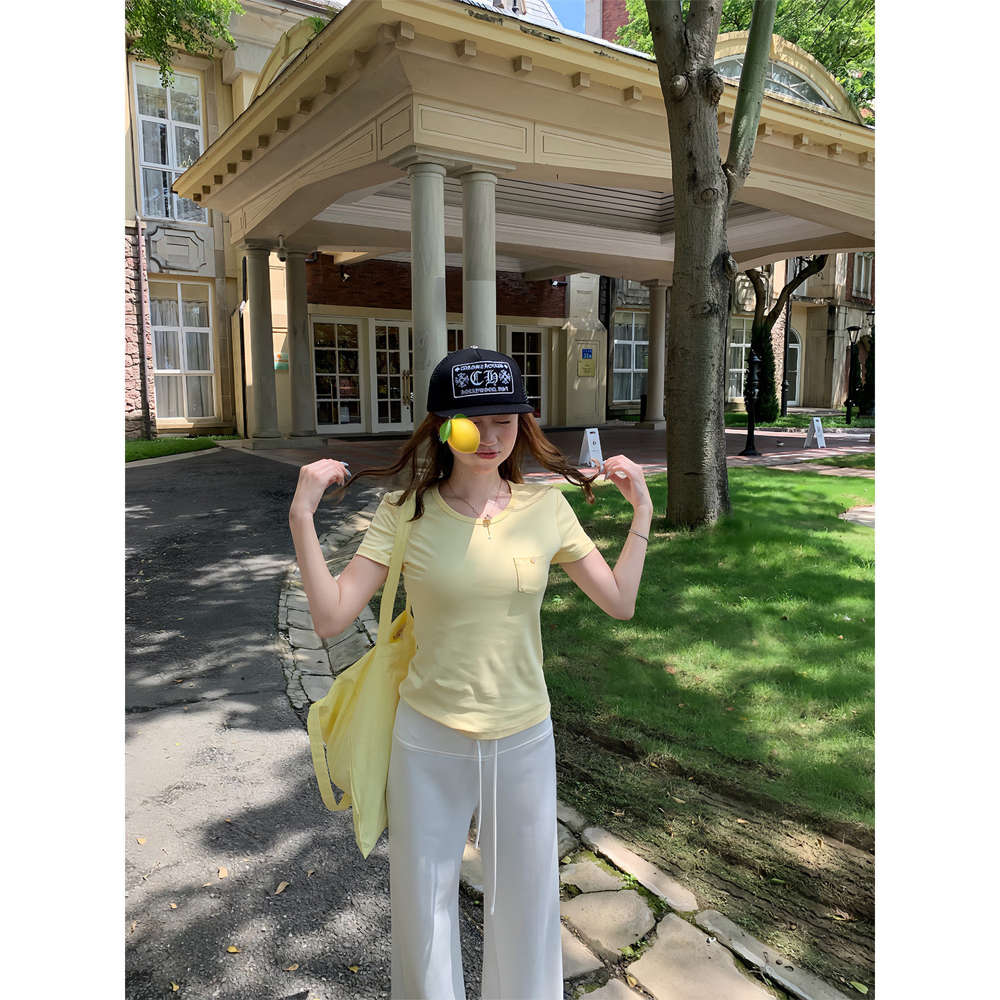 橘子树在哪儿韩系短袖t恤女夏季图片