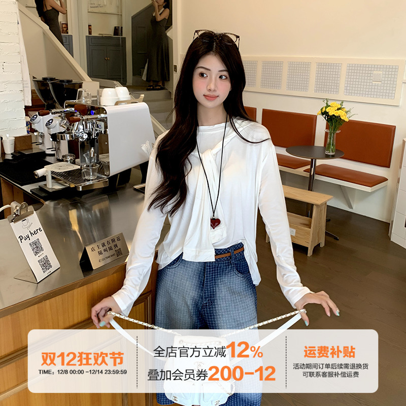 橘子树在哪儿韩版防晒长袖t恤女