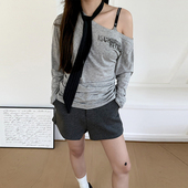 女夏透气凉感显瘦a字短裤 橘子树在哪儿高腰运动短裤 清仓价