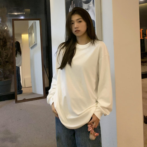 橘子树在哪儿白色内搭长袖T恤女