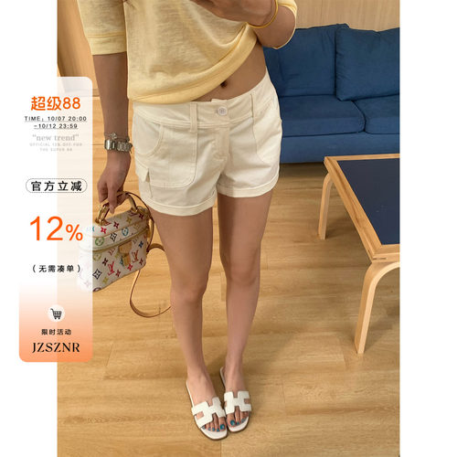 橘子树在哪儿复古工装短裤女夏季