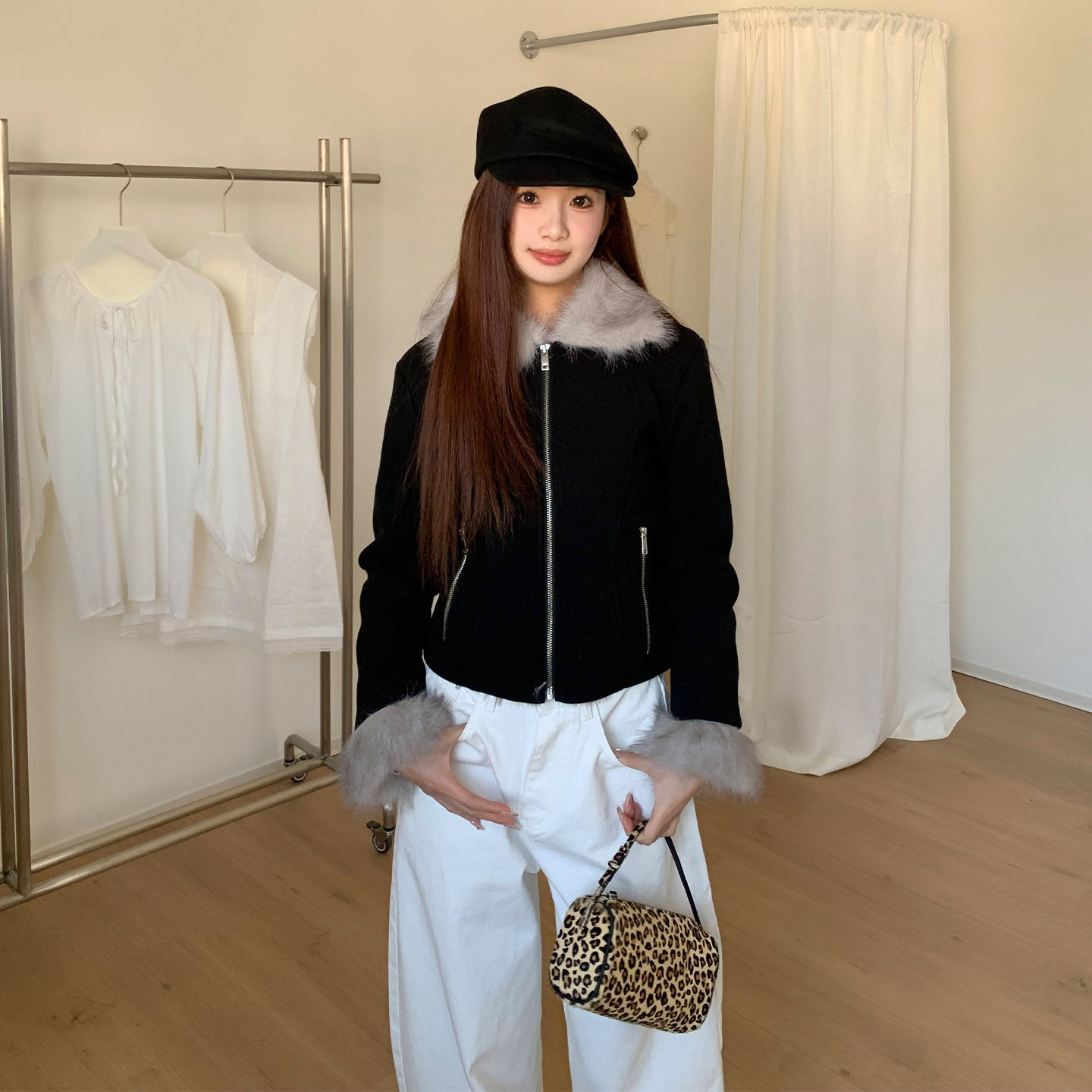 橘子树在哪儿黑色翻领棉服外套女冬季修身气质短夹克加厚保暖棉衣,女装/女士精品,棉衣/棉服,淘宝优惠券,粉丝福利购,淘宝优惠卷