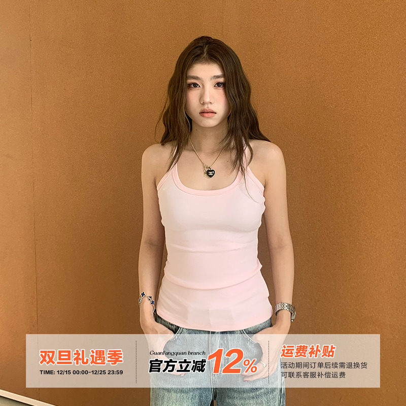 橘子树在哪儿纯欲吊带小背心女秋