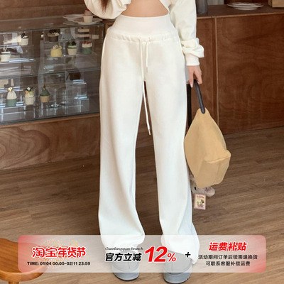 橘子树在哪儿慵懒风加绒运动卫裤