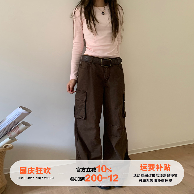 橘子树在哪儿美式复古工装裤女秋