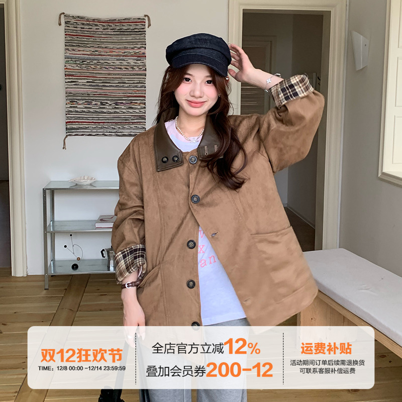 橘子树在哪儿两面可穿麂皮外套女